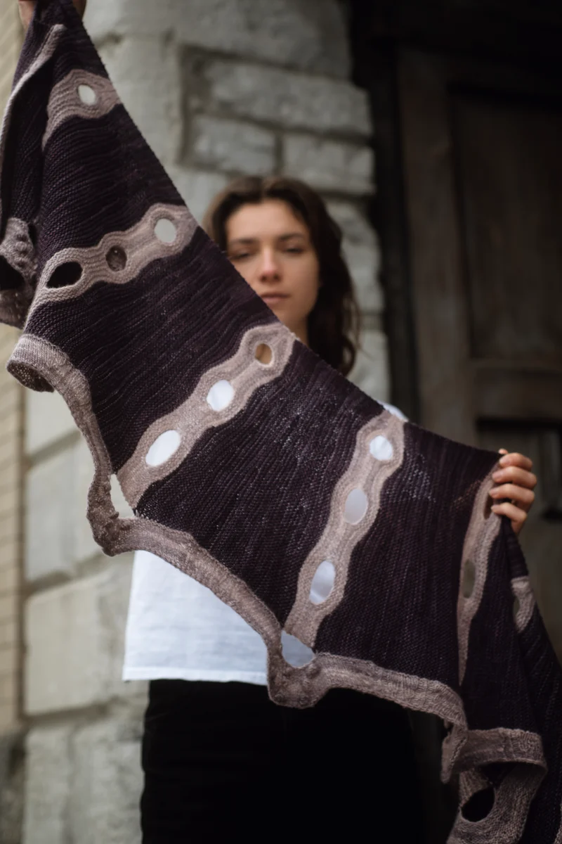 California Sky Shawl - Knitting pattern and knitting kits