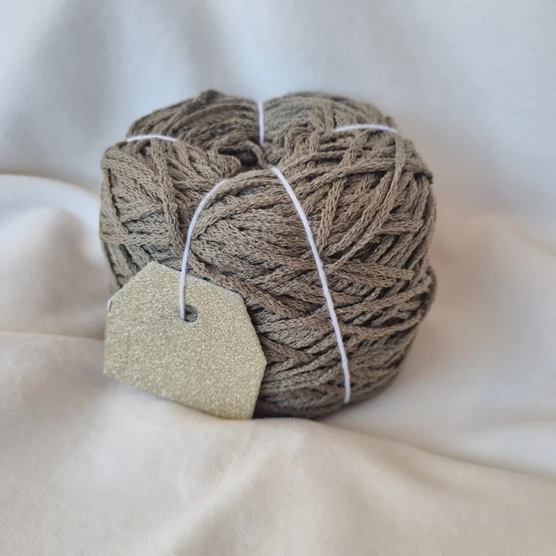 Fil à Tricoter Crystal – 80% Laine Vierge, 20% Soie – Couleur Kaki 100gr