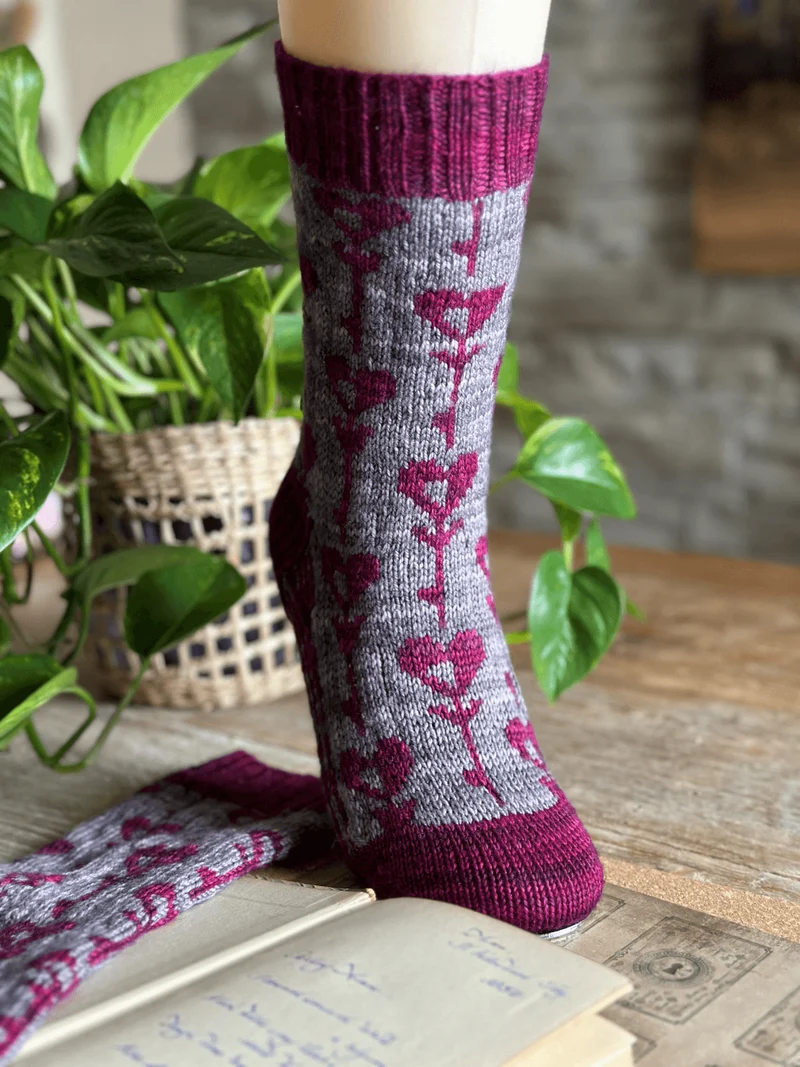 Key to my Heart Socks - Knitting pattern