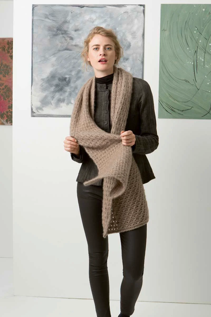 fils longs cashmere lumière