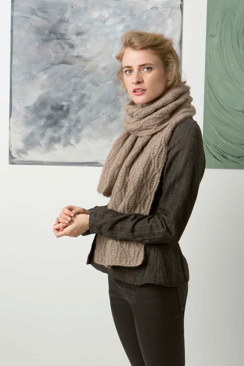 fils longs cashmere lumière