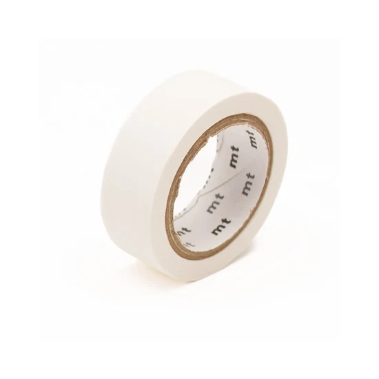 Washi Tape Matte White - 15mm X 7m