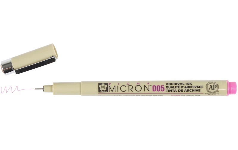 Pigma micron pen 0.2mm pink