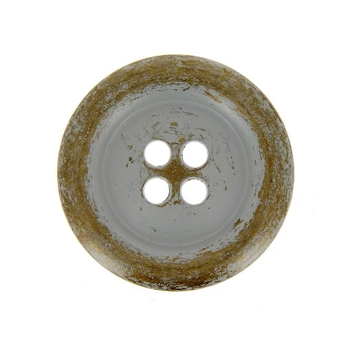 Boutons 40 mm : Métal : Bronze, Gris : 4 Trous :