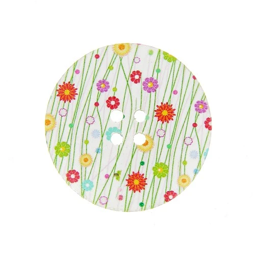 Boutons 38 mm en Bois