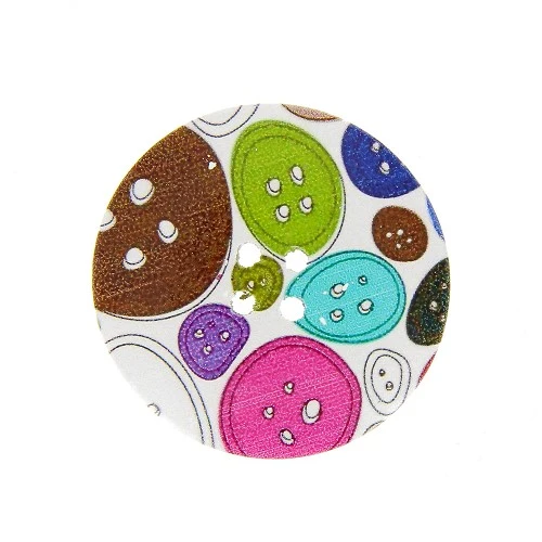 Boutons 38 mm en Bois