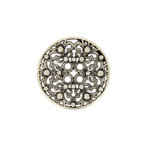 Boutons 30 mm : Métal :4 Trous :