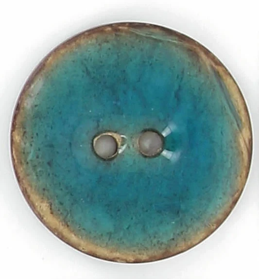 Boutons 2 trous 30 mm 40 mm Natural Noix de Coco laqué