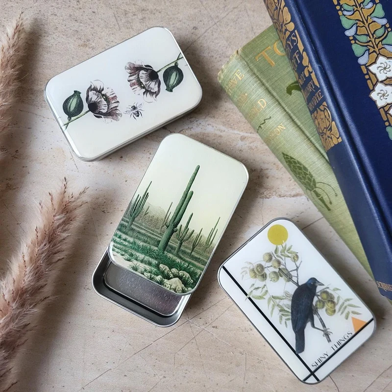 Resin topped slider tin - FIREFLY NOTES