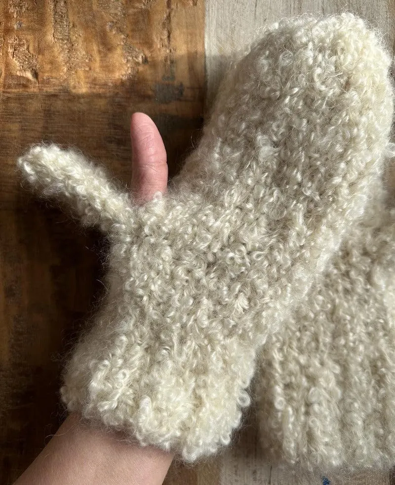 Mitaines Bouclées - Knitting pattern