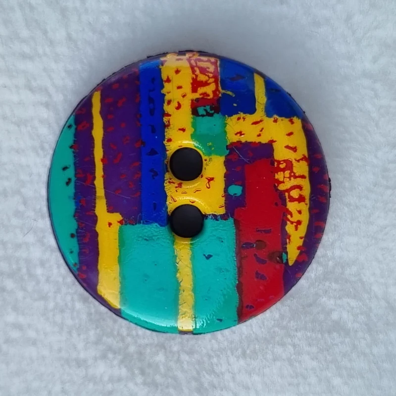 Boutons : 12 mm polyamide 2 trous multicolore