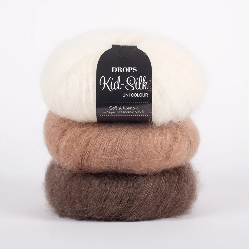 Fil Drops Kid-Silk mohair et soie – fil ultra doux, léger et luxueux