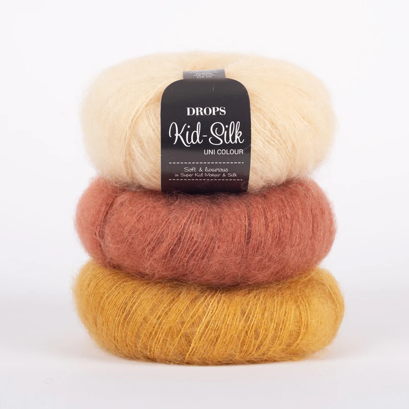 Fil Drops Kid-Silk mohair et soie – fil ultra doux, léger et luxueux