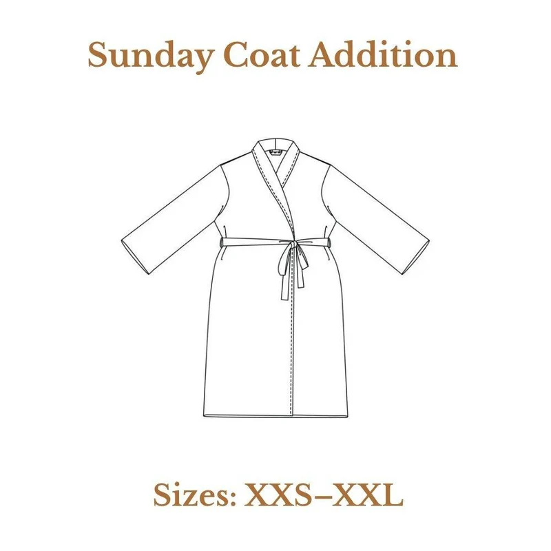 PATRON DE COUTURE PDF | Ajout pour le manteau Sunday | Merchant & Mills | XXS–XXL | UNISEXE