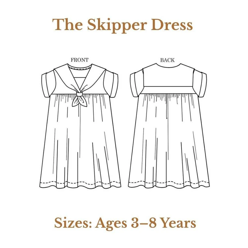 PATRON DE COUTURE PDF | Robe Skipper | Merchant & Mills | 3–8 ANS