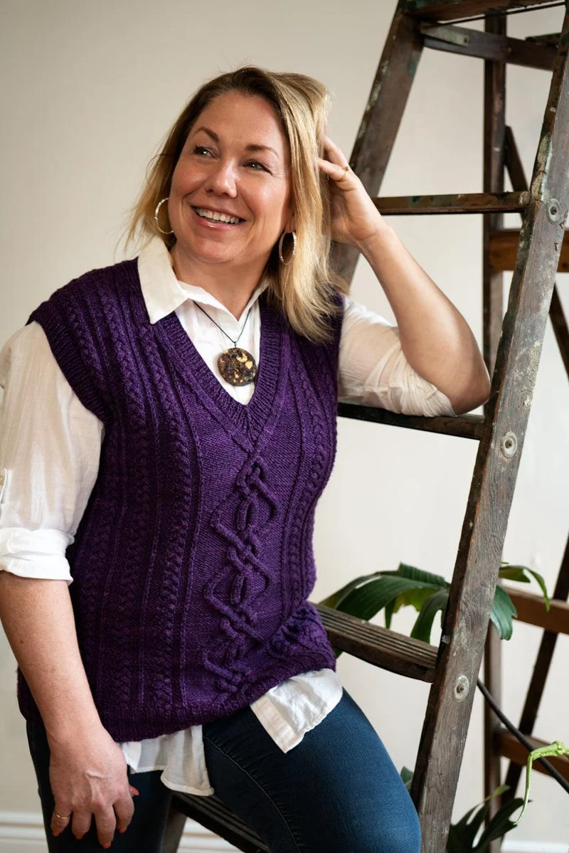 Arsinoi Vest - Knitting pattern