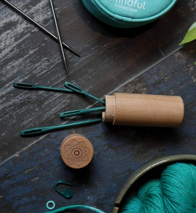 knit pro aiguilles à repriser en bois conscientes