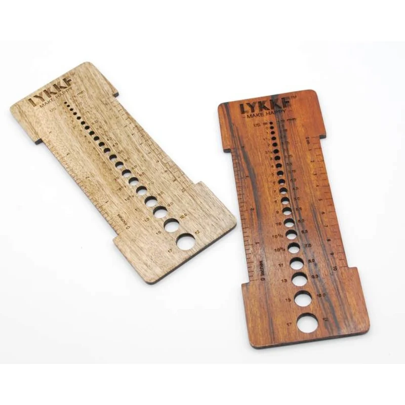 lykke Calibreur et calibre d'aiguilles en bois