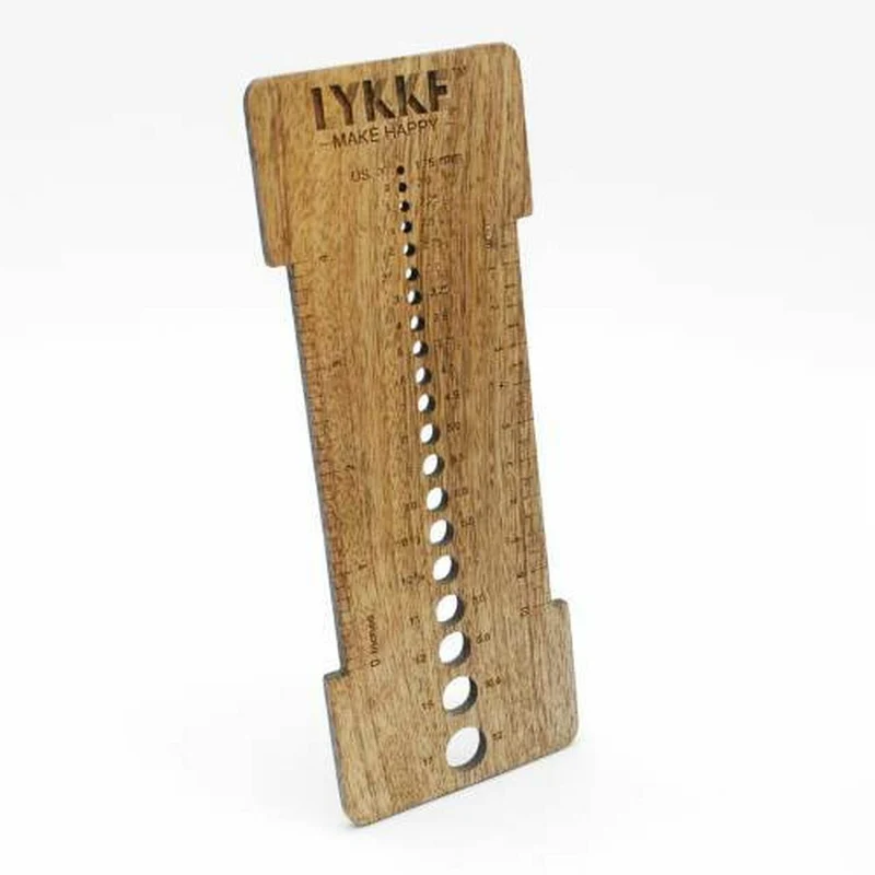 lykke Calibreur et calibre d'aiguilles en bois