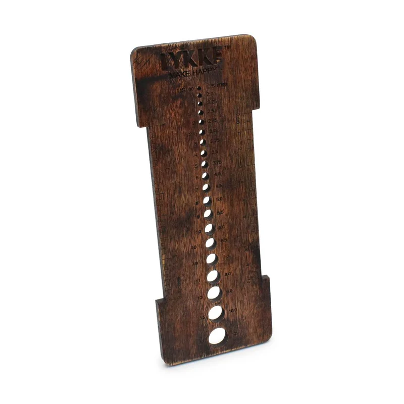 lykke Calibreur et calibre d'aiguilles en bois