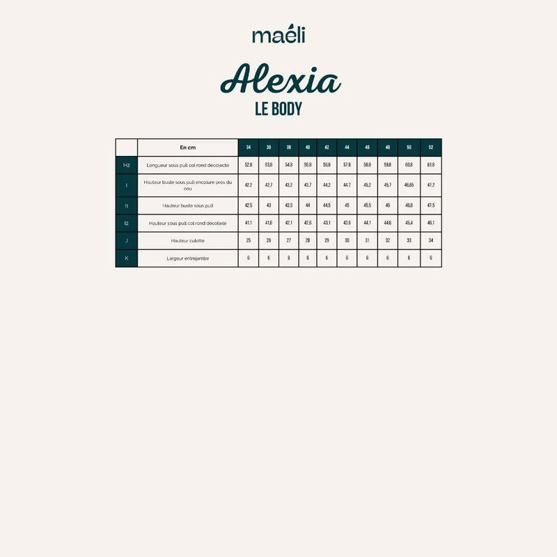 PATRON DE COUTURE PDF | Body & Haut Alexia | Maéli Paris | FRANÇAIS SEULEMENT