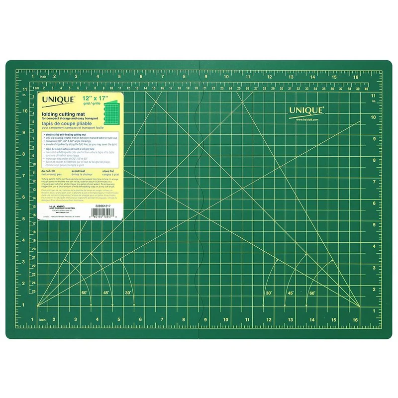 UNIQUE | Tapis de coupe pliable auto-cicatrisant | 12″ x 17″