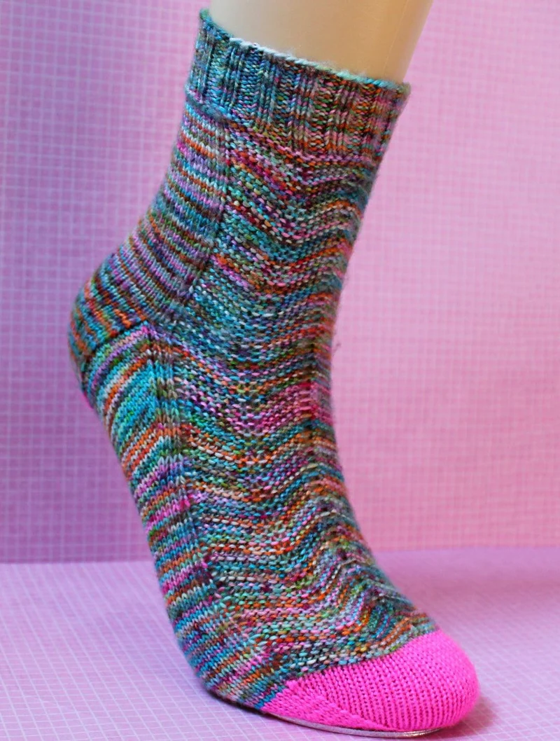 Candy Crushed Socks - KNITTING PATTERN