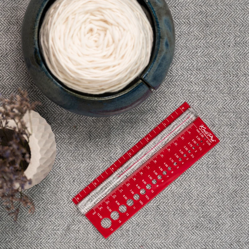 knit pro calibreur de jauge avec loupe
