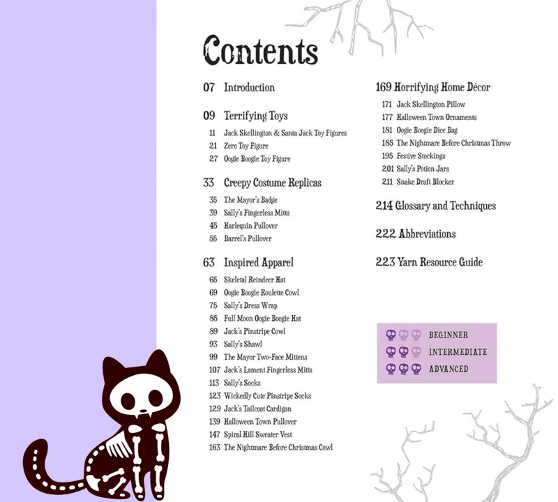 The Disney Tim Burton's Nightmare Before Christmas - KNITTING BOOK