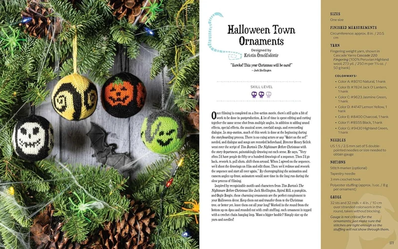 The Disney Tim Burton's Nightmare Before Christmas - KNITTING BOOK