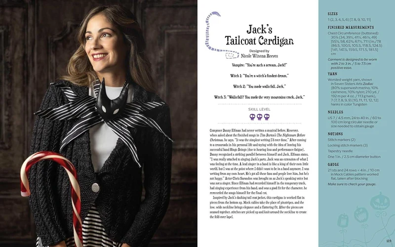 The Disney Tim Burton's Nightmare Before Christmas - KNITTING BOOK