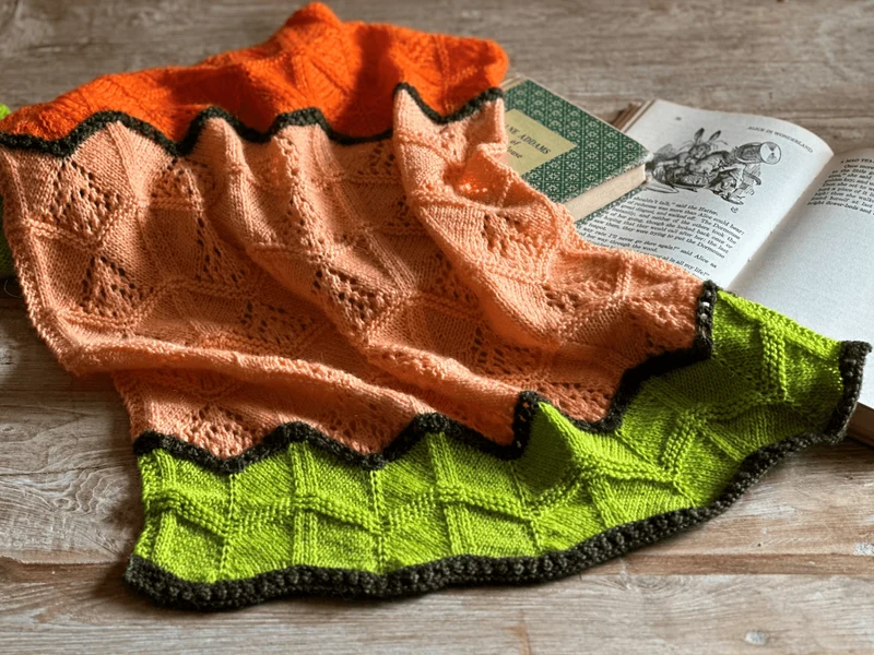 Fall Chevron Shawl - KNITTING KIT