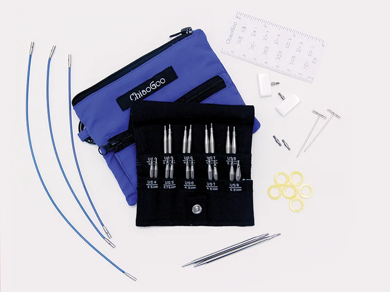 chiaogoo twist set shorties bleu - pointes 5 & 8 cm [S]