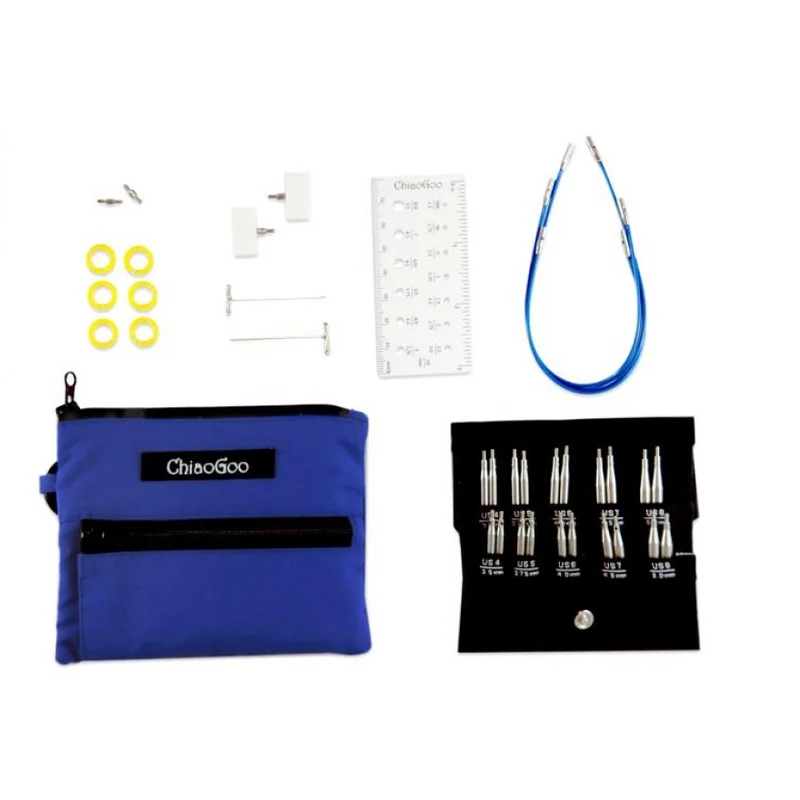 chiaogoo twist set shorties bleu - pointes 5 & 8 cm [S]