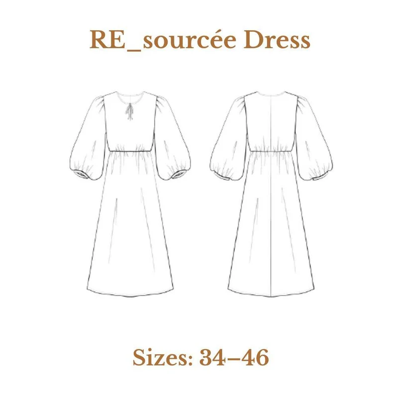 PATRON DE COUTURE PDF | Robe RE_sourcée | Maéli Paris x Atelier Brunette | FRANÇAIS SEULEMENT