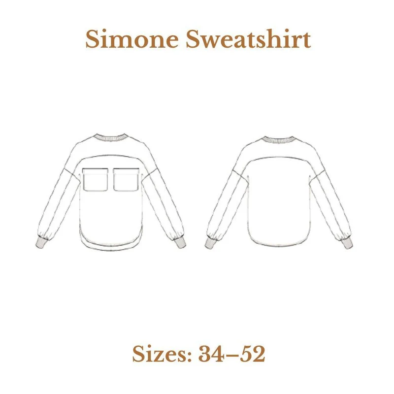 PATRON DE COUTURE PDF | Sweatshirt Simone | Maéli Paris | BILINGUE (FR / EN)