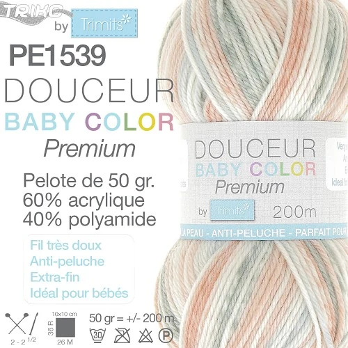 Fil layette Douceur Baby Color