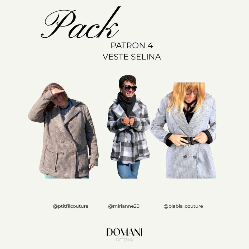 BUNDLE DE PATRONS DE COUTURE PDF | Collection FW25 | Domani Patterns | FRANÇAIS SEULEMENT