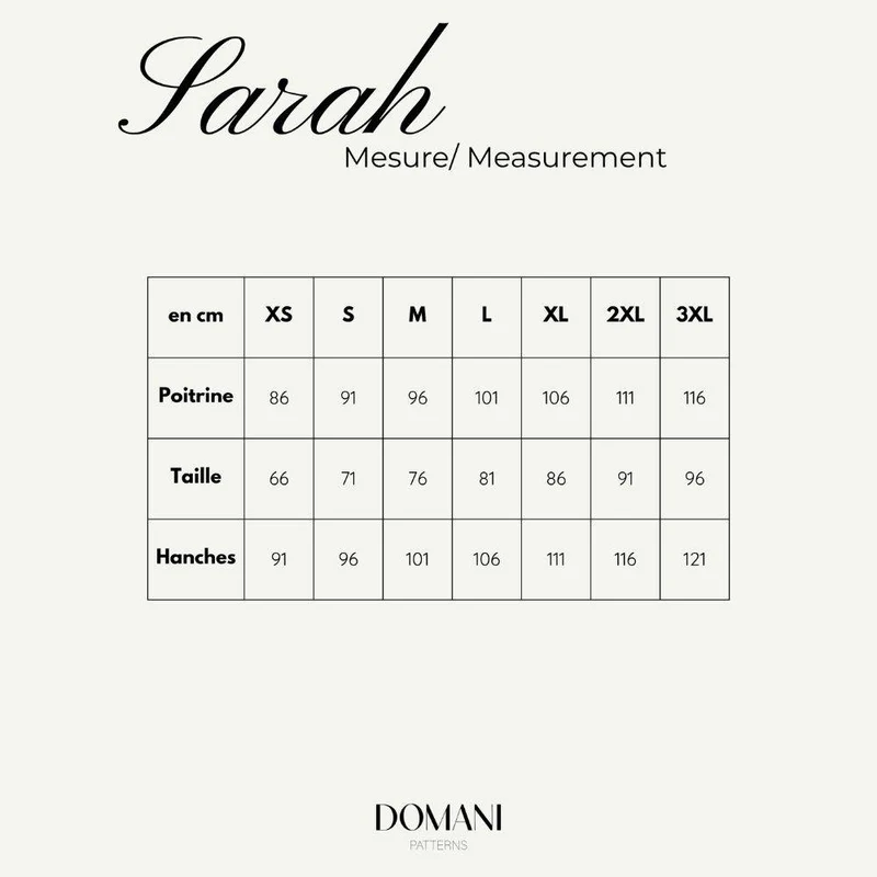 PATRON DE COUTURE PDF | Blouse & robe Inès | Domani Patterns | FRANÇAIS SEULEMENT