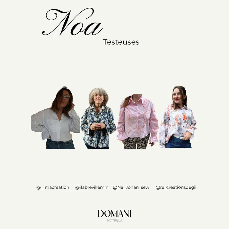 PATRON DE COUTURE PDF | Chemise & robe Noa | Domani Patterns | FRANÇAIS SEULEMENT