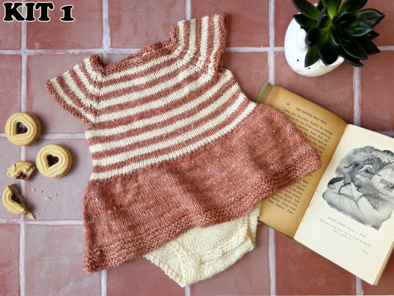 Striped Onesie - KNITTING KIT