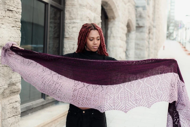 Lavande Shawl - KNITTING KIT