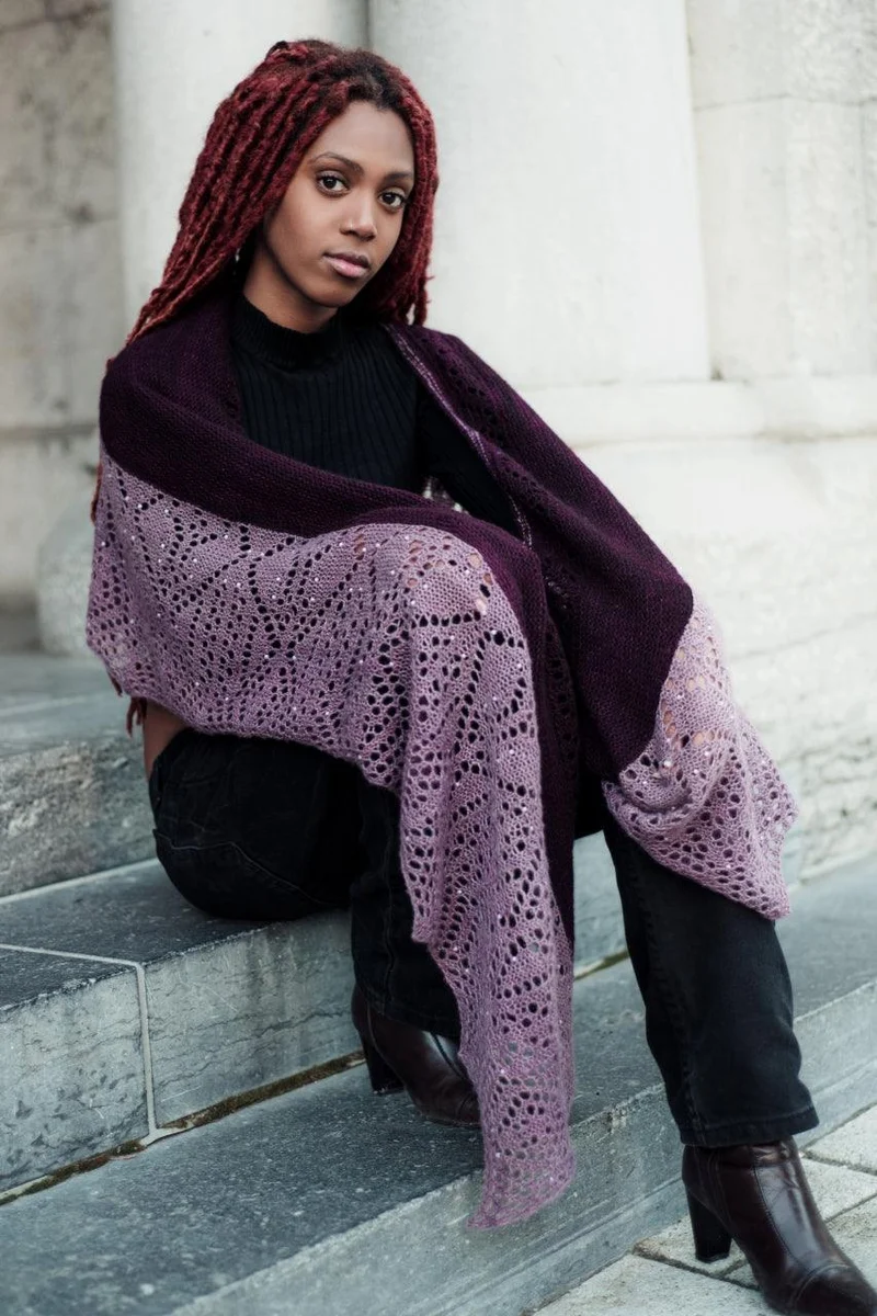 Lavande Shawl - KNITTING KIT
