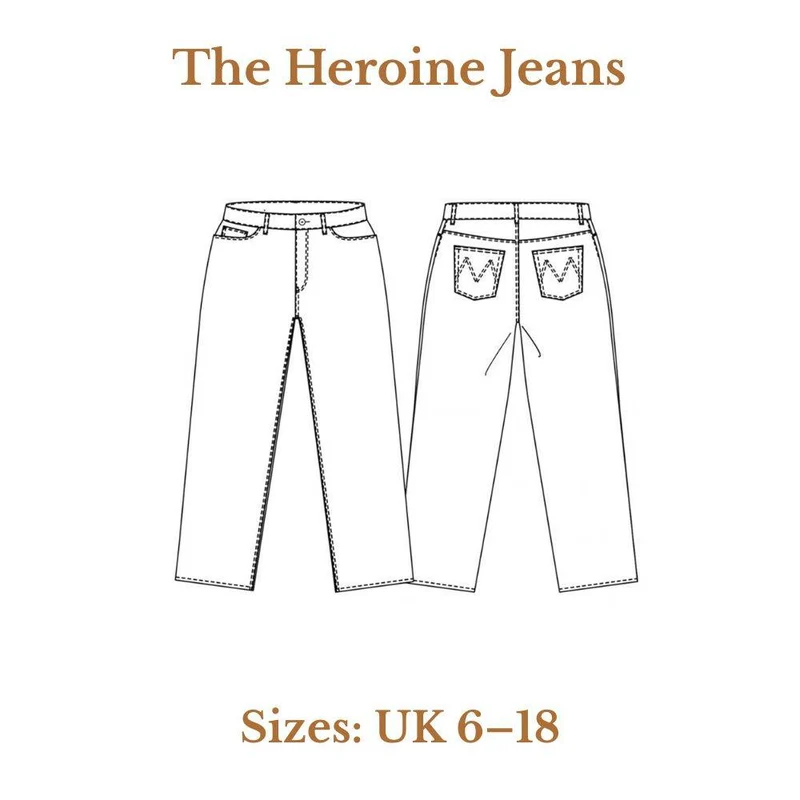 PATRON DE COUTURE PDF | The Heroine Jeans | Merchant & Mills | UK 6–18