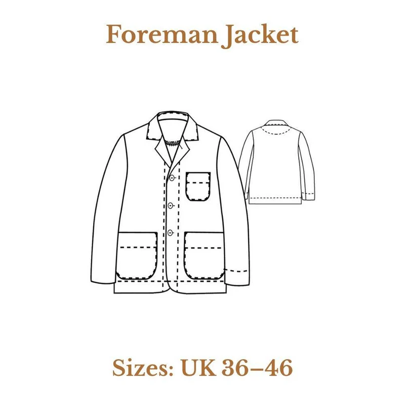 PATRON DE COUTURE PDF | Veste Foreman | Merchant & Mills | UNISEXE