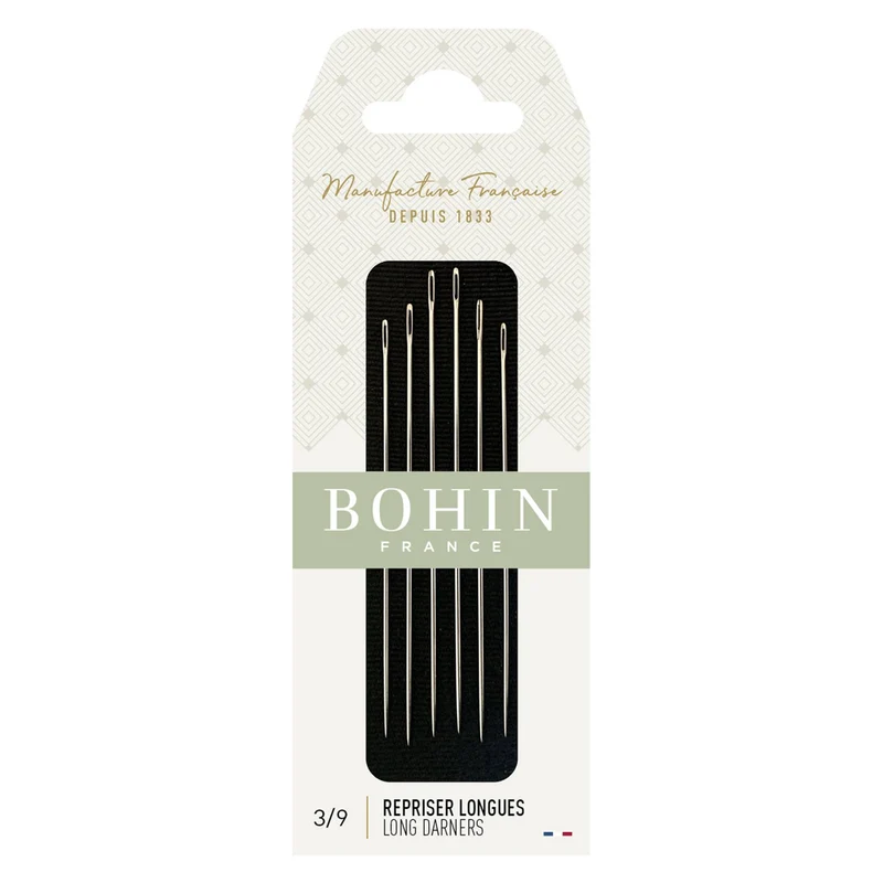 BOHIN | Aiguilles à repriser assorties | 3/9 | Paquet de 6