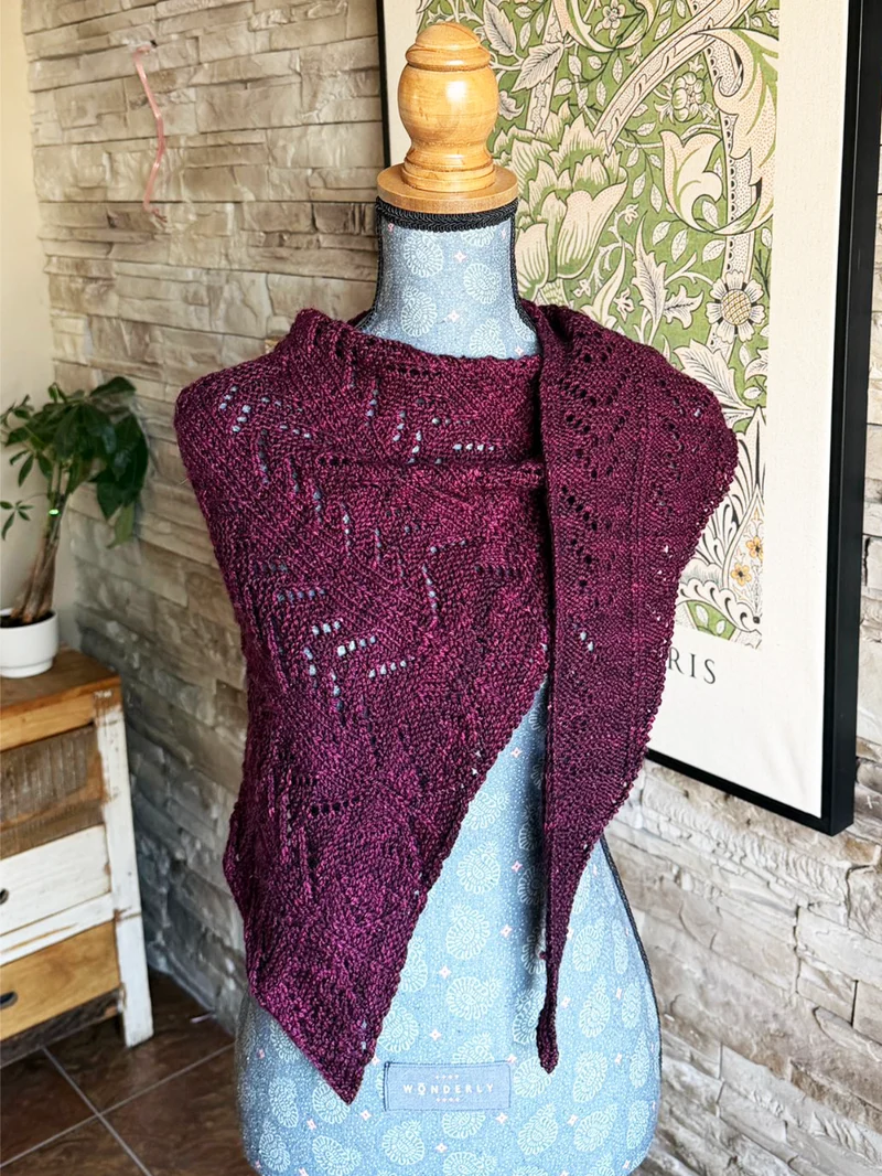 Thistle Bud Shawl - Knitting Pattern and Optional Kit