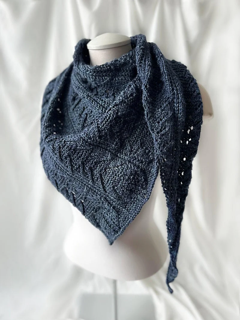 Thistle Bud Shawl - Knitting Pattern and Optional Kit