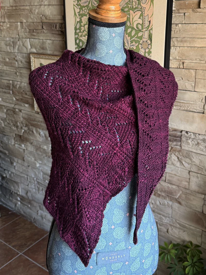 Thistle Bud Shawl - Knitting Pattern and Optional Kit