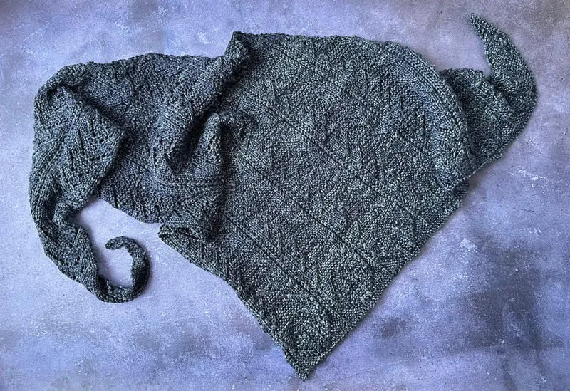 Thistle Bud Shawl - Knitting Pattern and Optional Kit